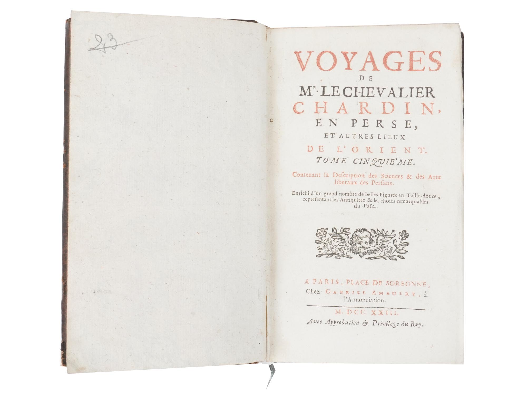 ANTIQUE BOOK VOYAGES DE MR LE CHEVALIER CHARDIN PIC-6